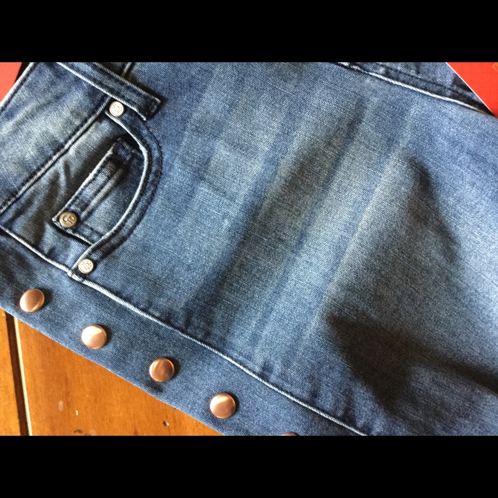 RARE MID RISE SKINNY ANKLE W/COPPER RIVETS - Picture 2 of 3